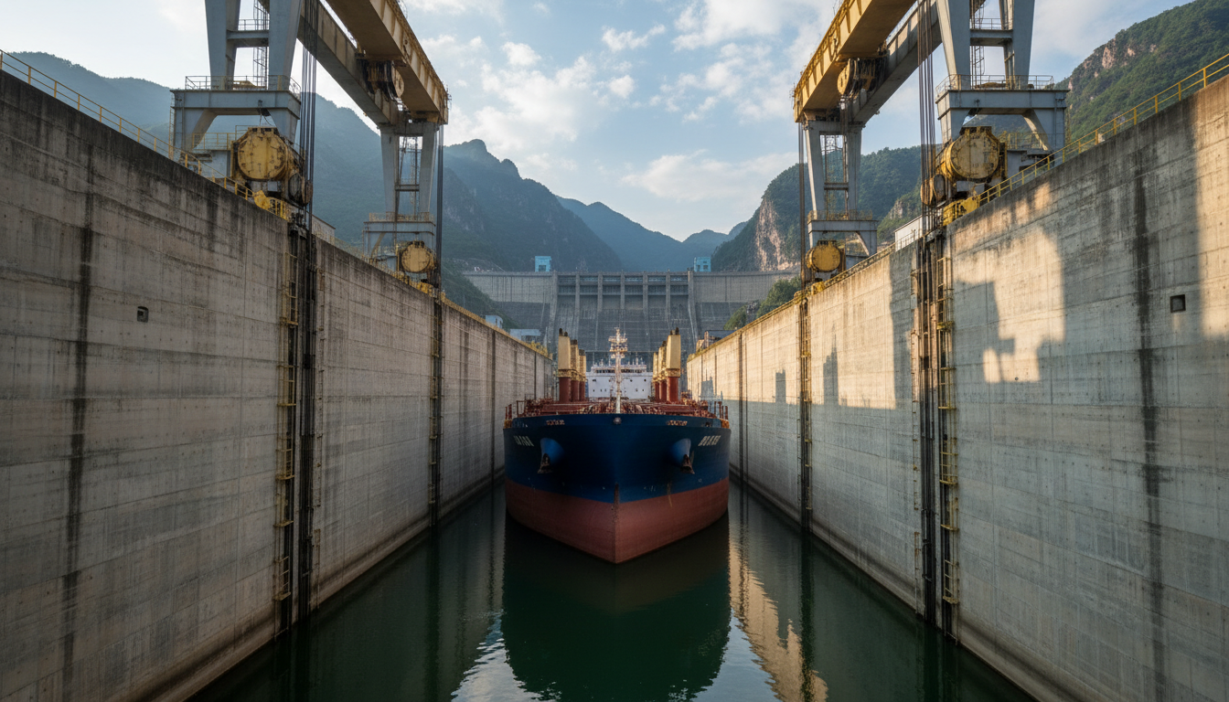 China’s incredible ship elevator ascends mountains