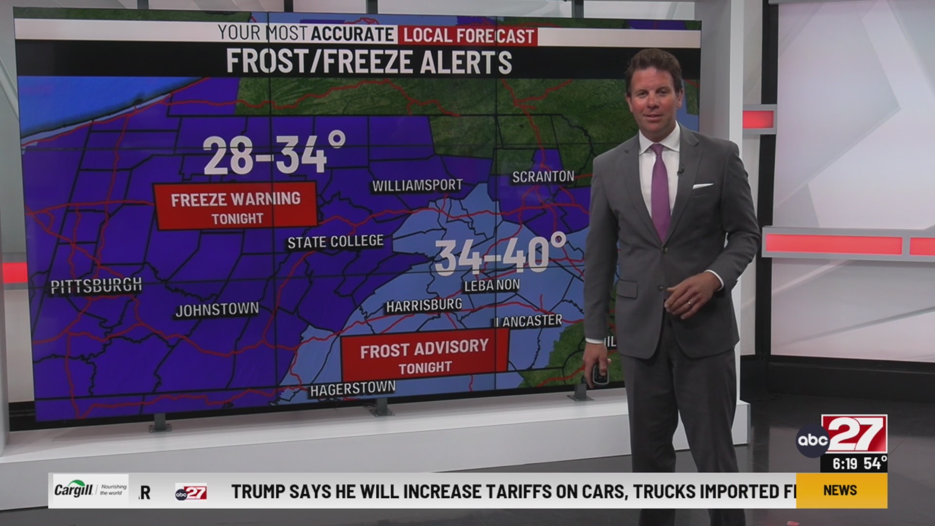 Frost advisory/freeze warnings. Latest forecast with meteorologist Eric ...
