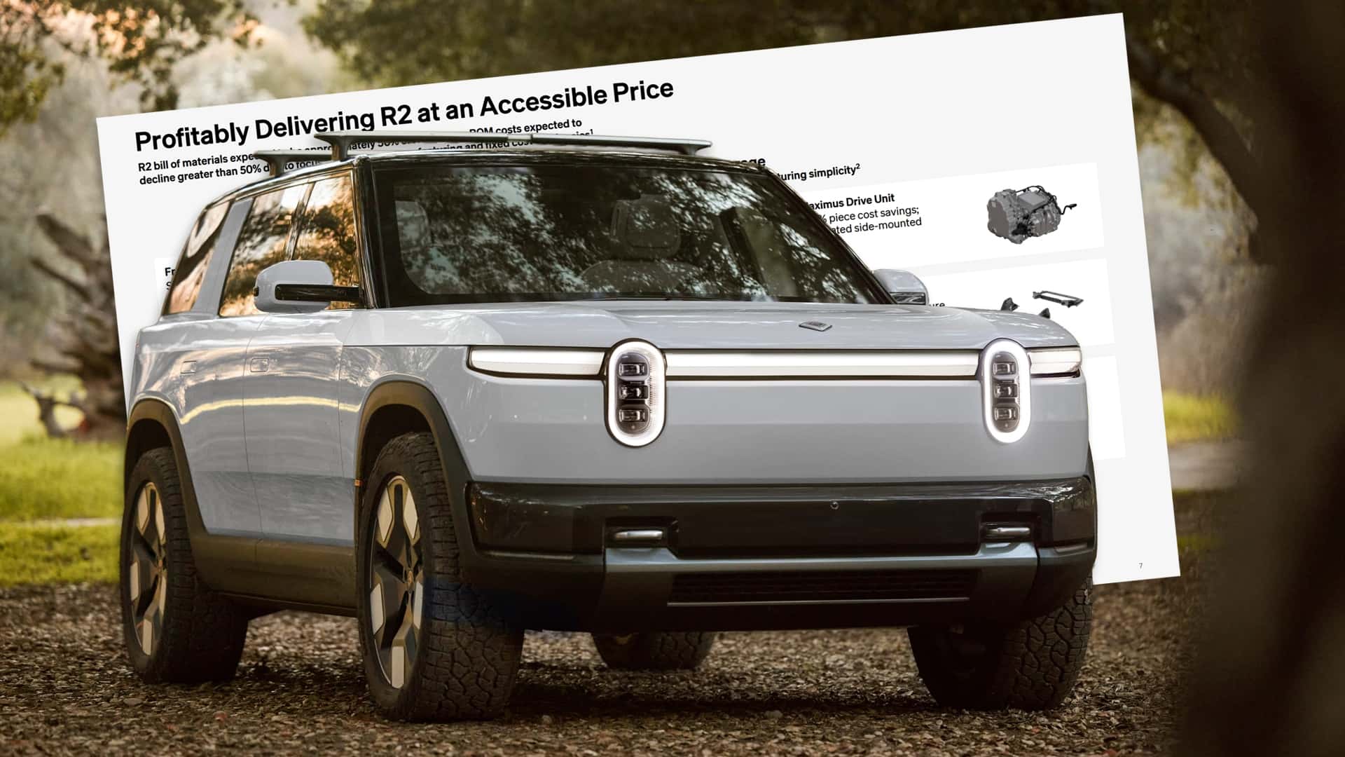 The Rivian R2 costs half as much to build as the R1S. Here's how Rivian ...