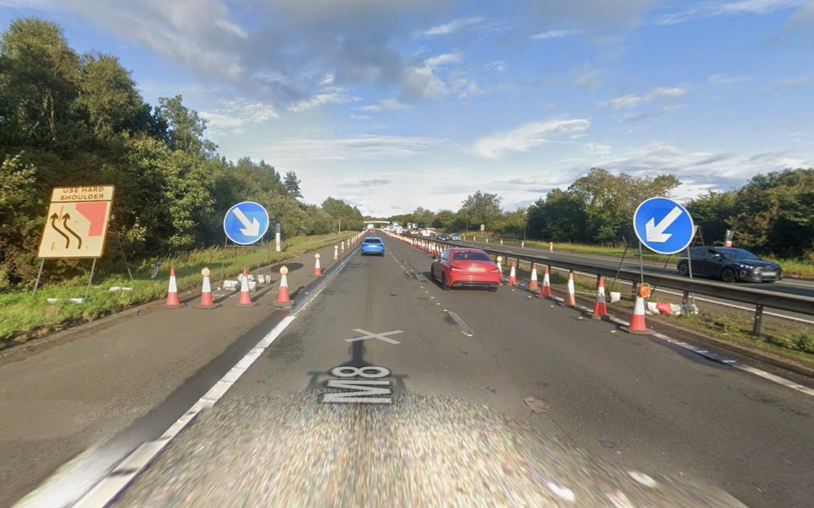 Motorists using the M8 in West Lothian told to expect delays as bridge ...