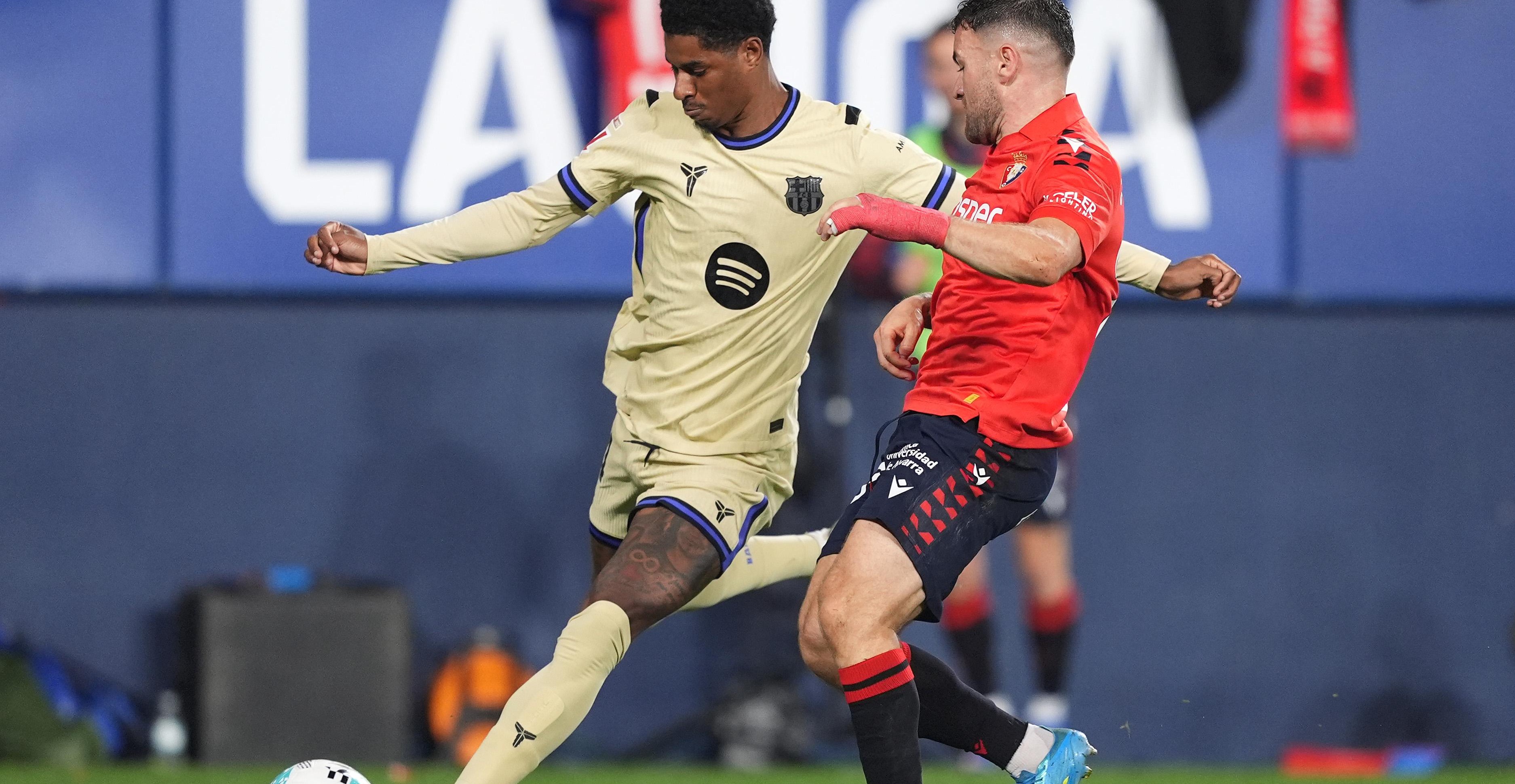 Marcus Rashford, a quien nadie daba por perdido, le da a Hansi Flick y al Barcelona algo en qué pensar.