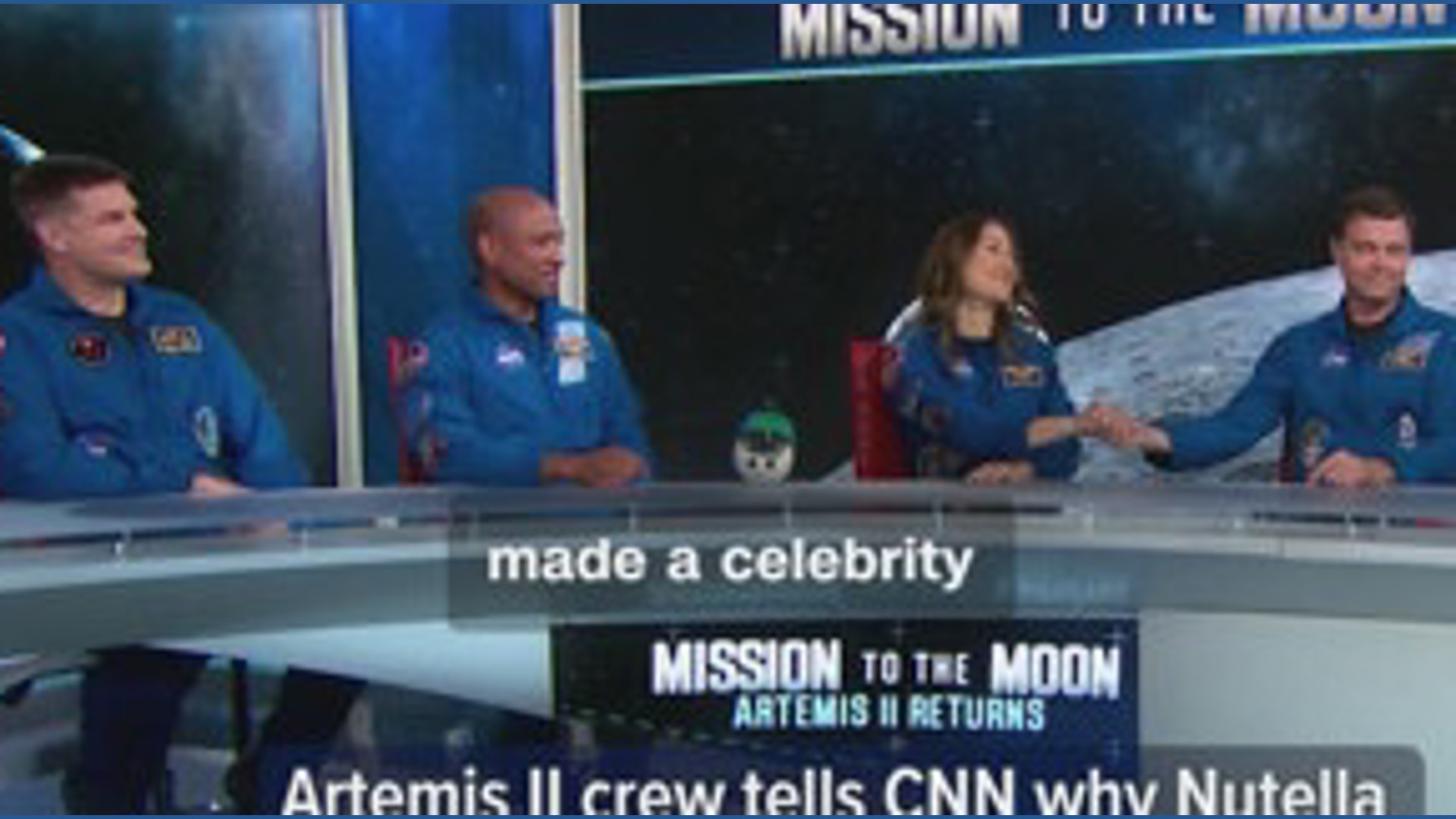 Artemis II crew tells CNN's Anderson Cooper about Nutella in space