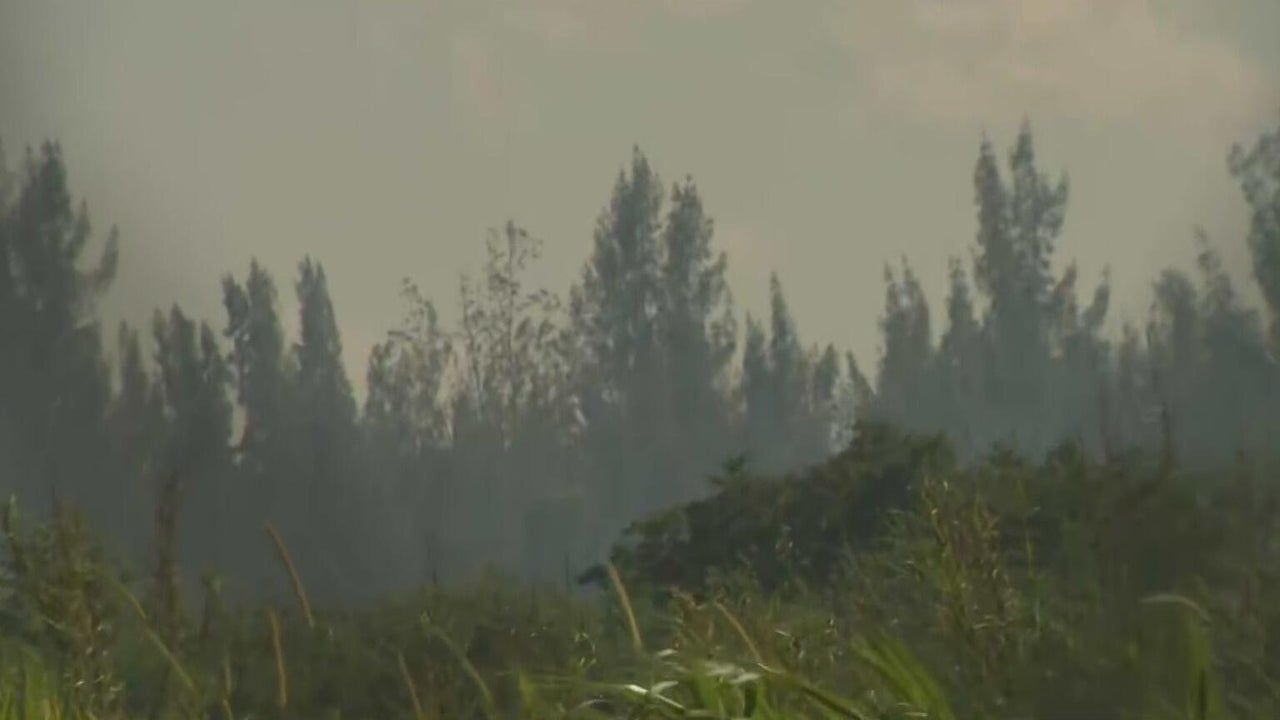 Fire crews battle brush fire in Redlands area of southwest Miami-Dade