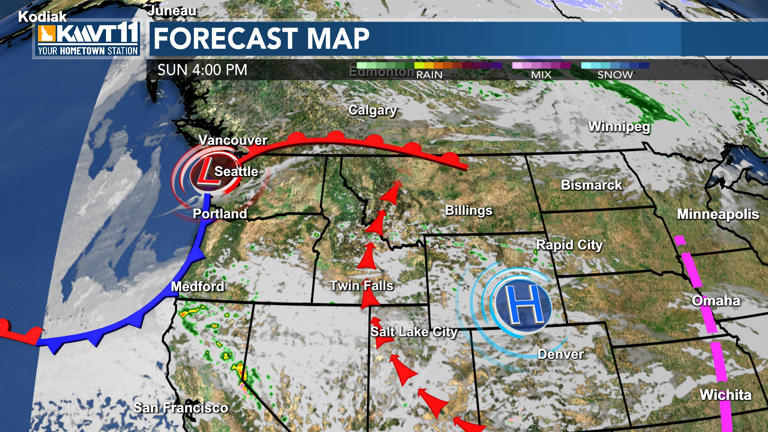 More clouds and unseasonably warm; shower chances to start the workweek