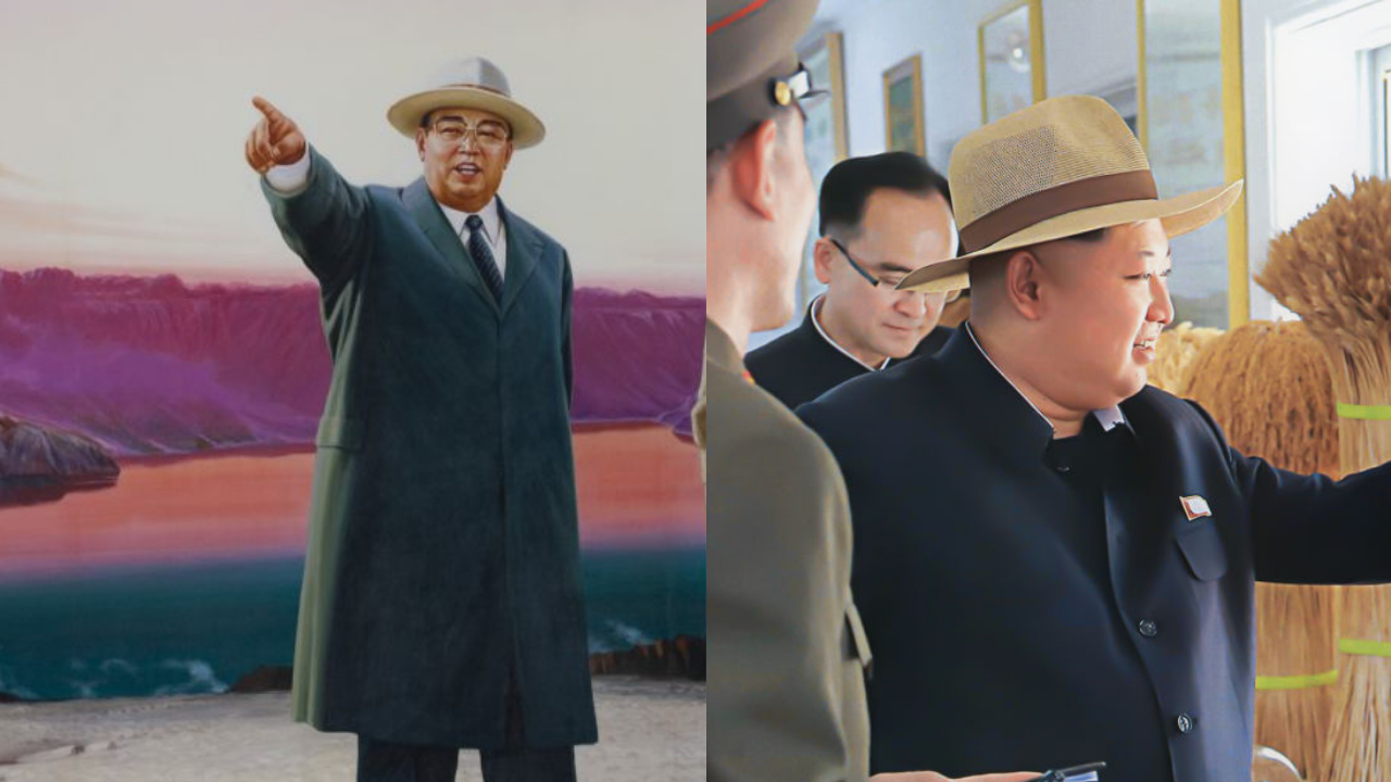 Al inicio de su mandato, Kim Jong Un utilizó sombreros parecidos a los que empleó su abuelo a lo largo de su vida.