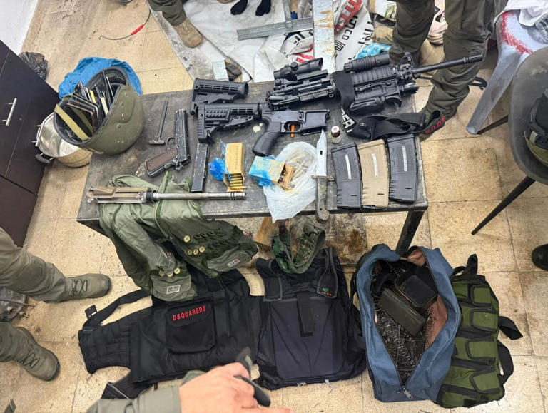 IDF, Border Police raid illegal weapons production site in Nablus
