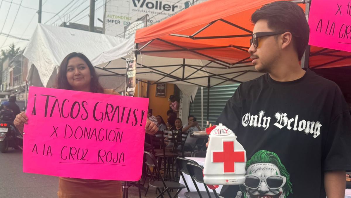 ¡Tacos gratis y colecta para la Cruz Roja en Edomex!