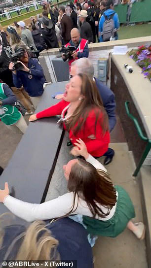 Emotional moment Cherie DeVaux celebrates Kentucky Derby victory