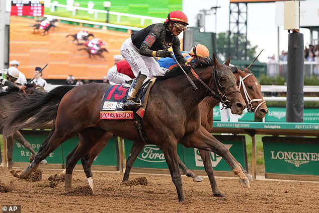 Emotional moment Cherie DeVaux celebrates Kentucky Derby victory