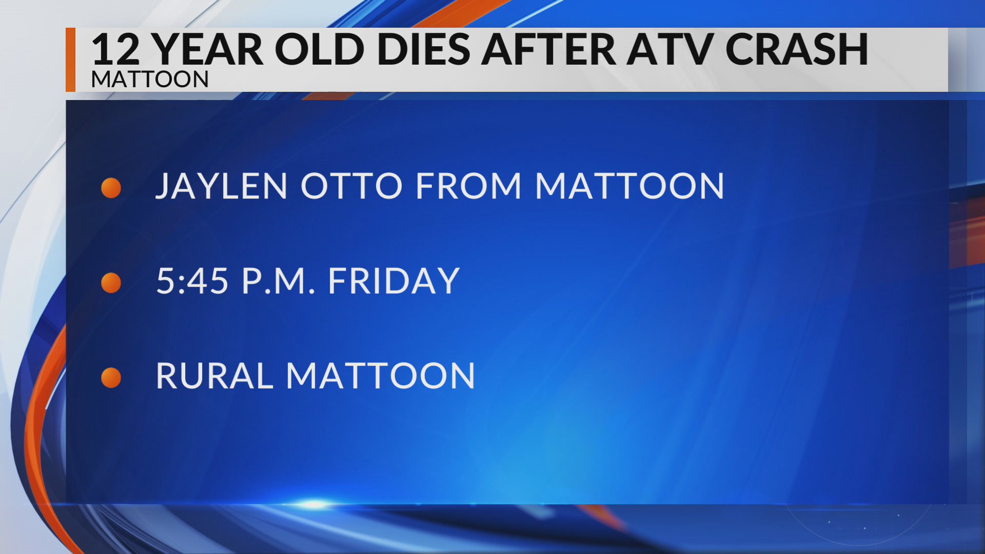12-year-old boy dies after ATV crash in Mattoon