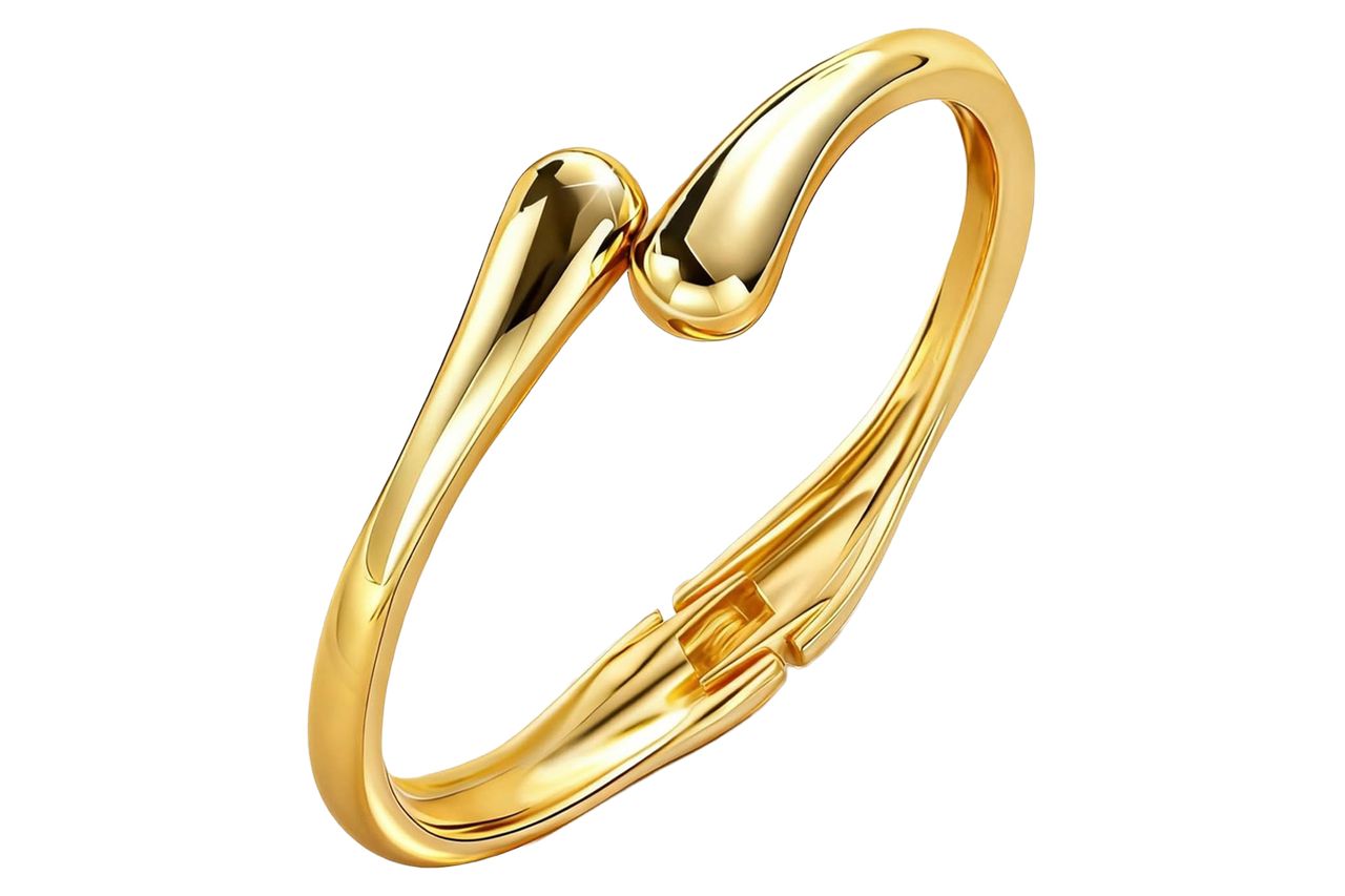 MTINEAPS Gold Bangle Bracelets for Women Teens Trendy Chunky Adjustable Twist Cuff Bracelet Jewelry Gifts