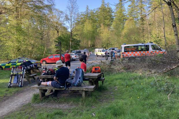 Mountain rescue teams assist Lake District fell walker injured in fall