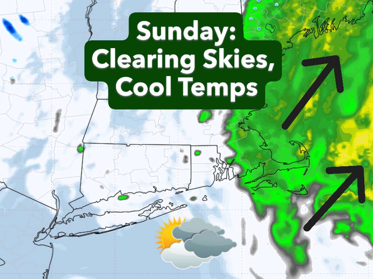 Sunday brings cool sunshine to Connecticut. A short-lived warmup is on ...