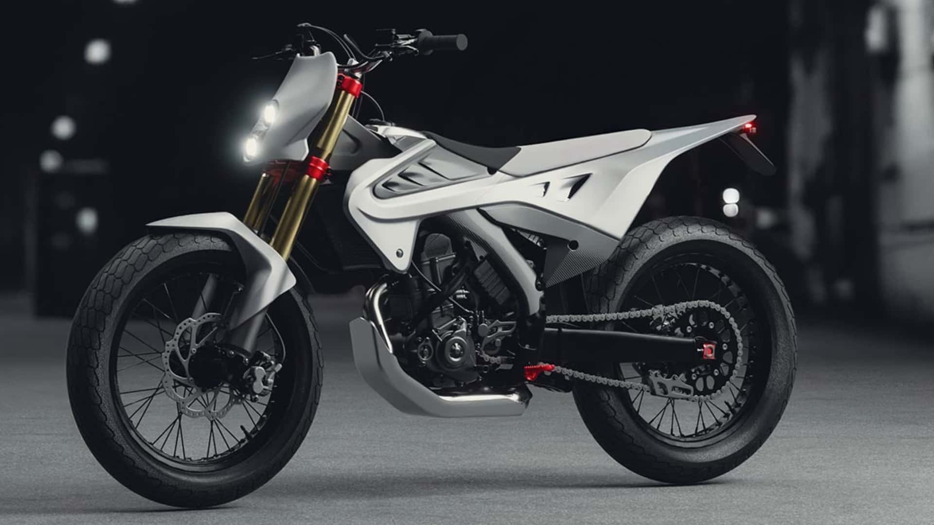This carbon fiber flat track motorcycle racer is now available for preorder