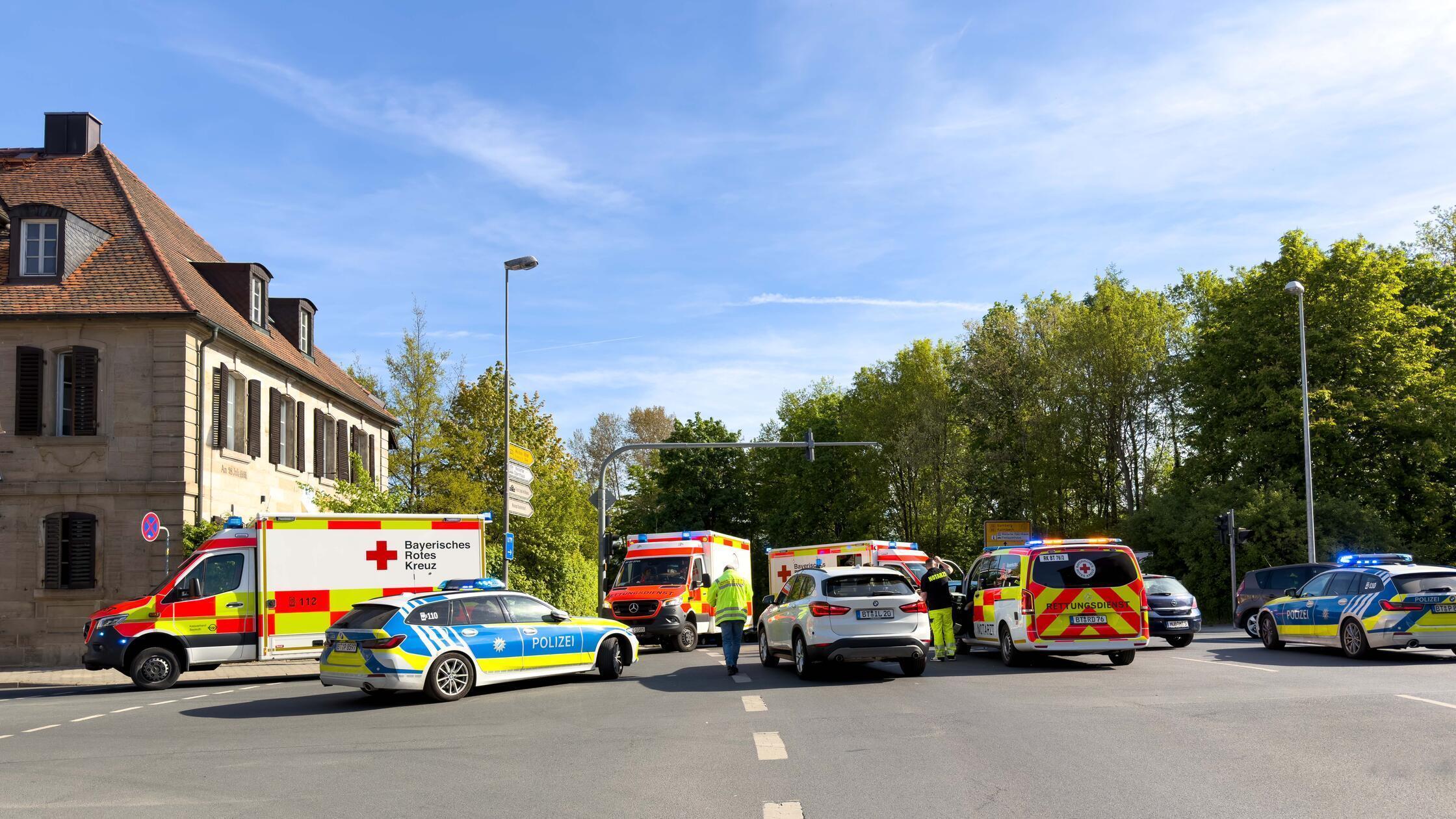 Bayreuth: Unter den vier Verletzte nach einem Crash in der Innenstadt ...