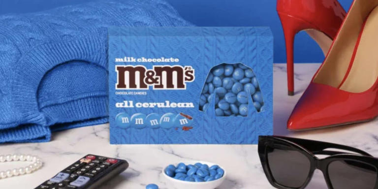 M&M’s released free cerulean candy inspired by The Devil Wears Prada, but the limited-edition packs sold out almost immediately.