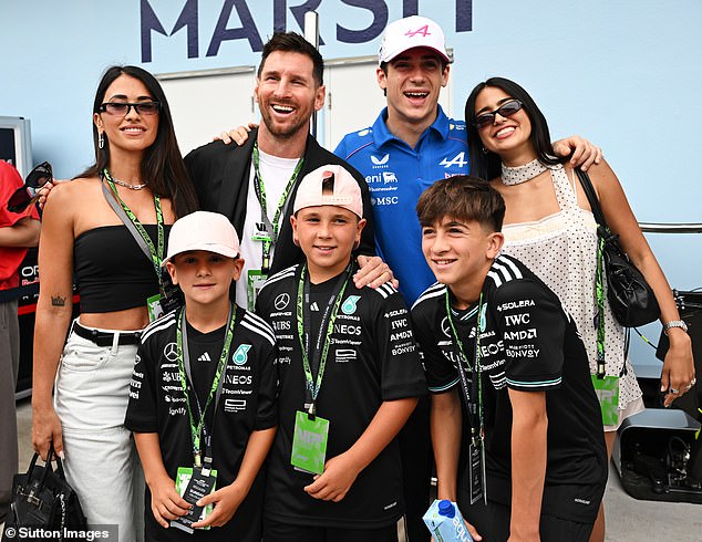 Lionel Messi y su esposa Antonella encabezan la lista de estrellas de primer nivel en el Gran Premio de Miami.