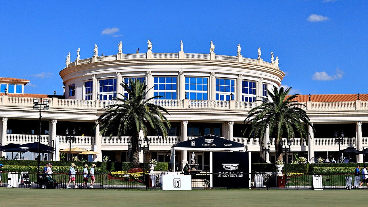 A general view of the clubhouse during the third round of the Cadillac Championship 2026 at Trump National Doral Miami in Doral, Fla., on May 2, 2026.