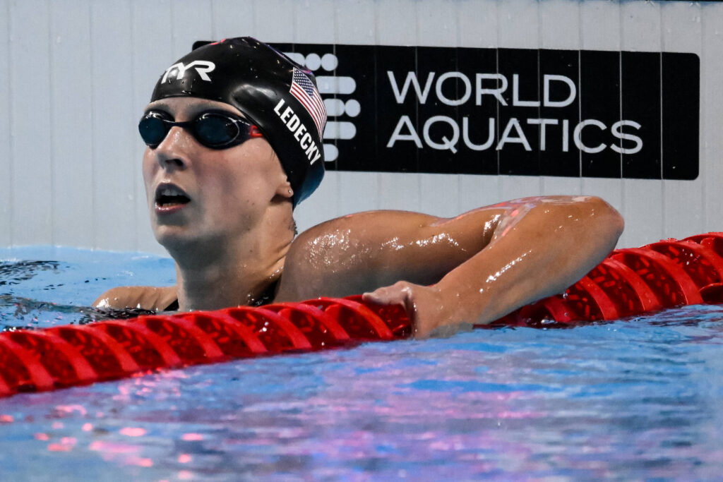 Katie Ledecky falls just short in high-quality 400m freestyle showdown
