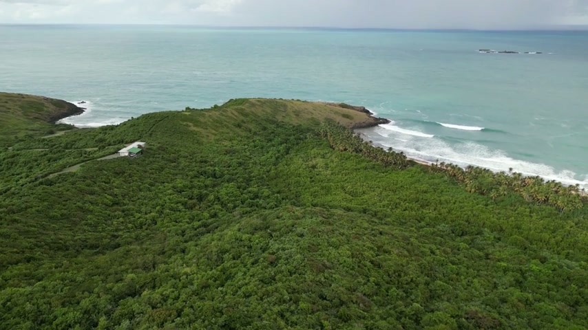 Drone views of Las Cabezas de San Juan in Puerto Rico