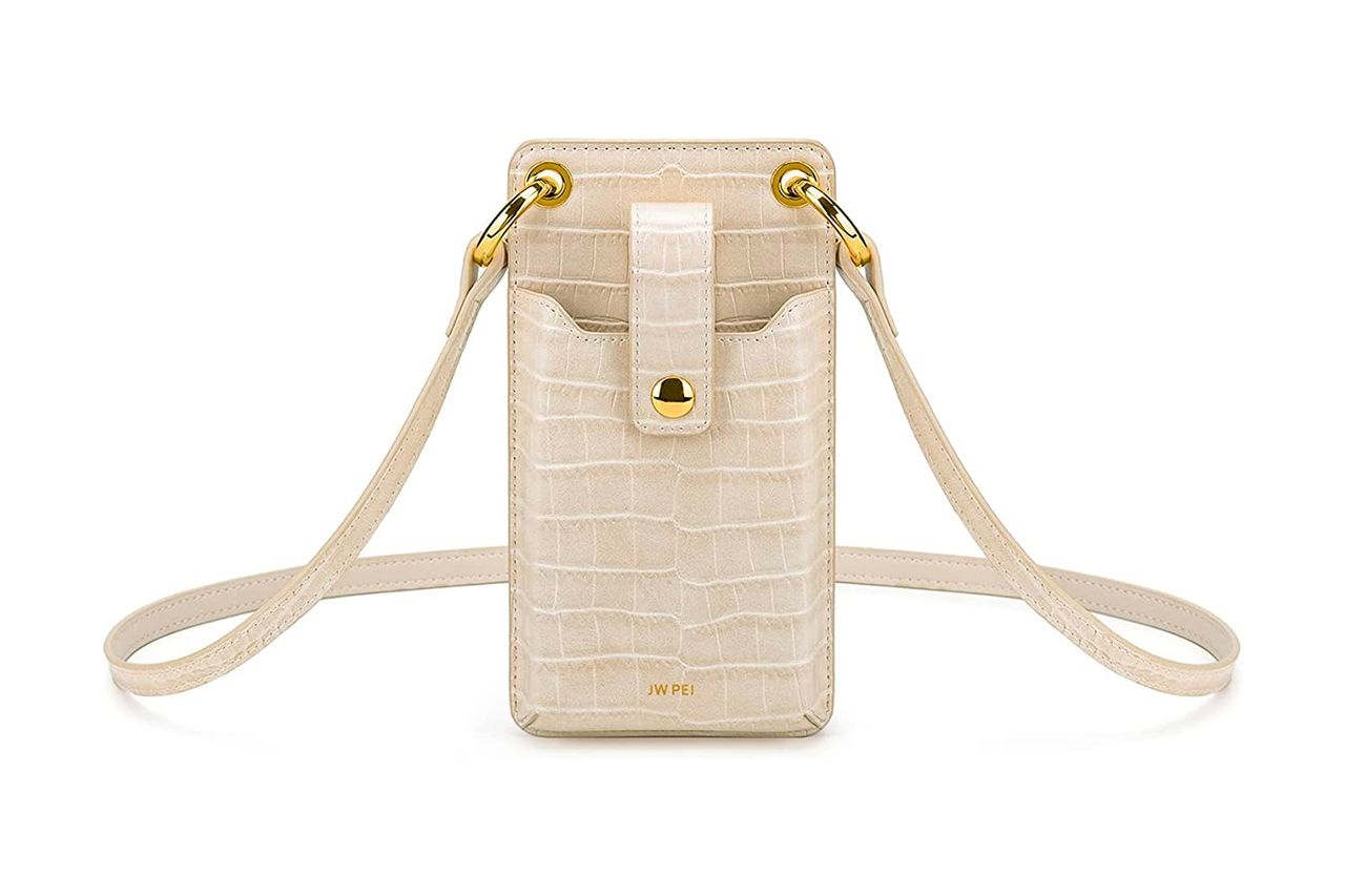 JW PEI Aylin Canvas & Quinn Vegan Leather Cell Phone Crossbody Bag