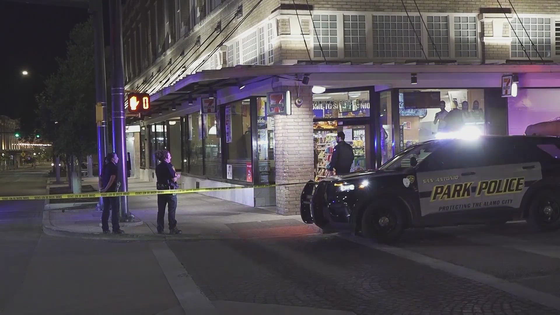 Man stabbed at downtown bus stop in suspected robbery attempt