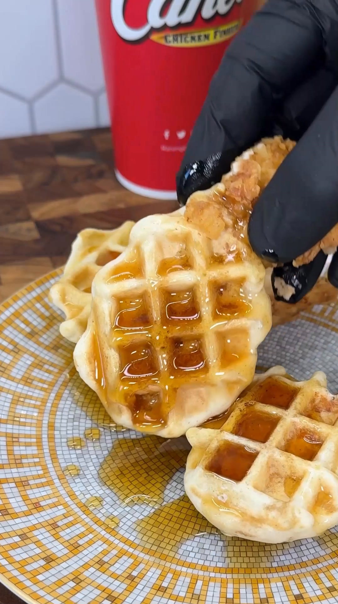 Chicken and waffles hack