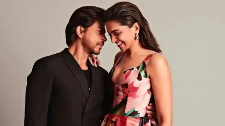 SRK leads pregnant Deepika Padukone on stairs in leaked video from King sets