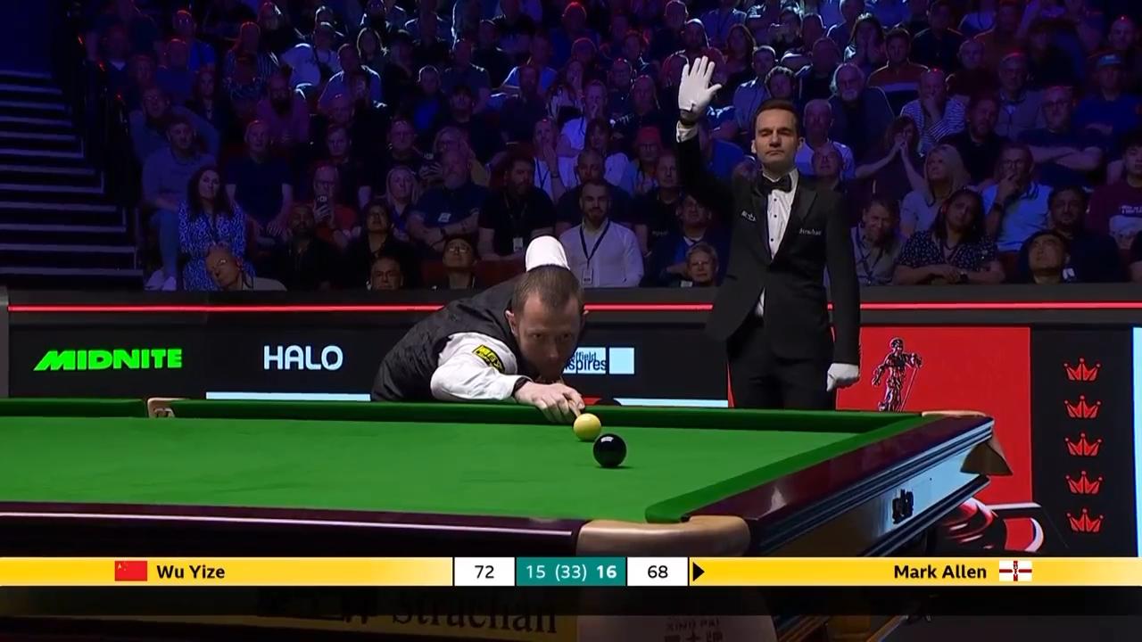 Moment: Nightmare! Allen misses simple black to win World Snooker ...