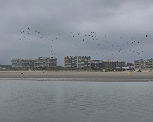 The boat was said to have run aground on the beach of Hardelot in Neufchâtel-Hardelot. Photograph: Sameer Al-Doumy/AFP/Getty Images