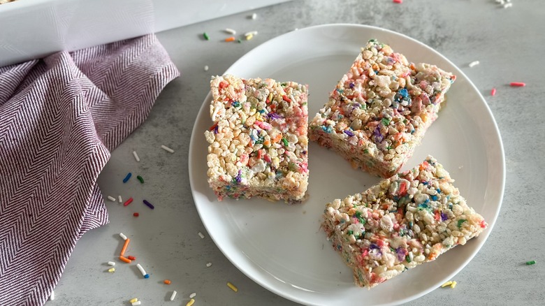 Birthday Rice Krispies treats recipe