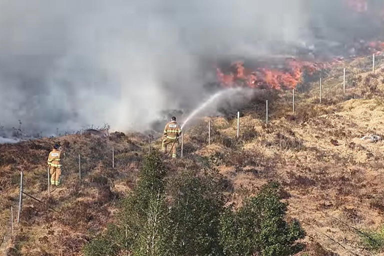 Northern Ireland wildfires: Rain brings relief to 350 exhausted ...