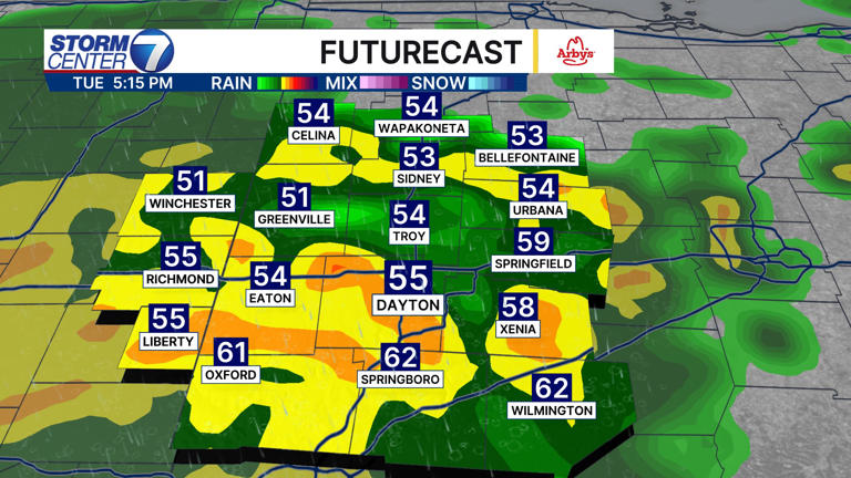 Few showers tonight ahead of a warmer start to the week