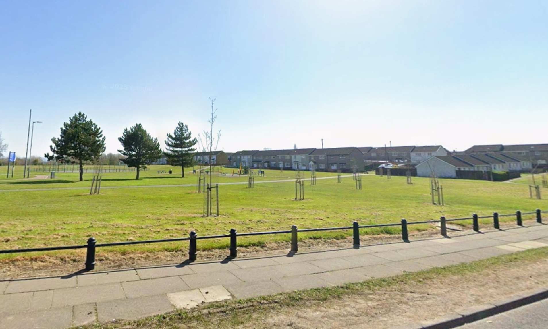 Hunt for two men in dark clothing after a woman is stabbed in park in ...