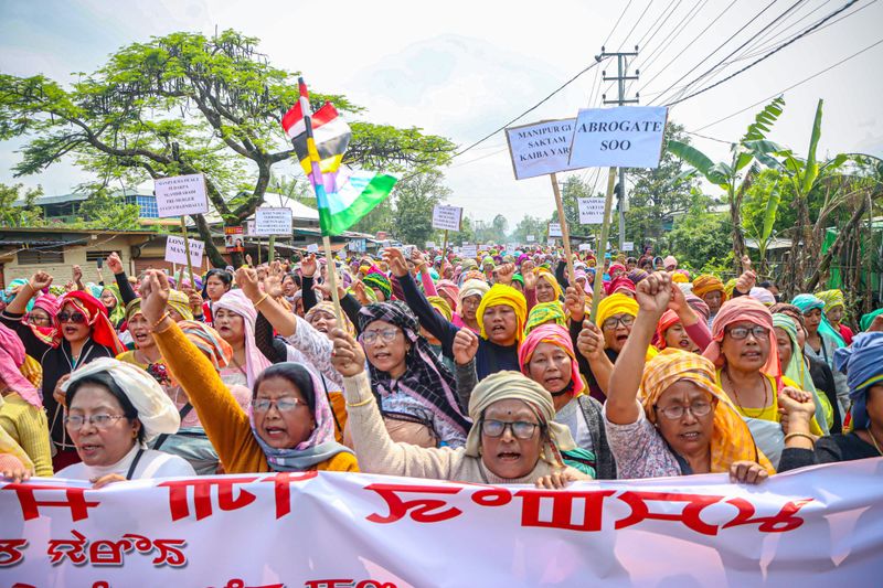 With no signs of resolution, protests mark 3rd anniversary of Manipur ...