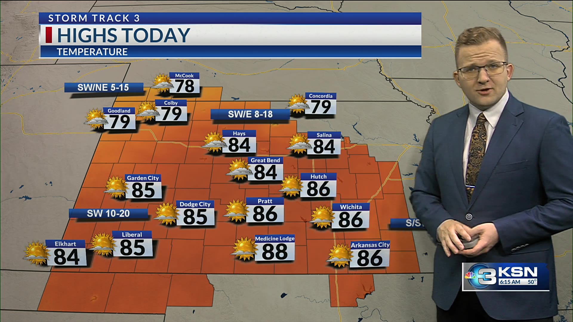 Storm Track 3 forecast: Warmer and breezier Sunday, rain chances this week