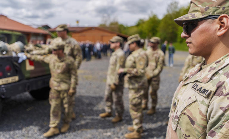 Map shows US troop levels in NATO after Germany withdrawal
