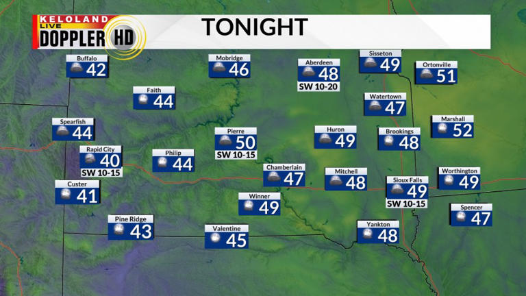 Storm Center PM update: Rain chances linger west river; mainly dry east