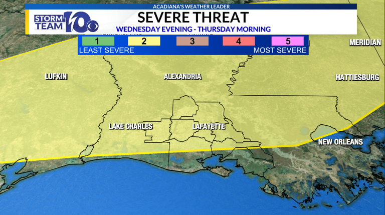 Warmer weather this week, severe threat midweek