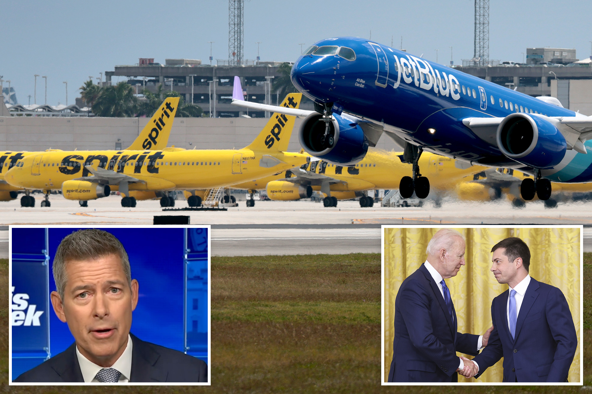 DOT Secretary Duffy blames Biden admin, Pete Buttigieg for Spirit ...