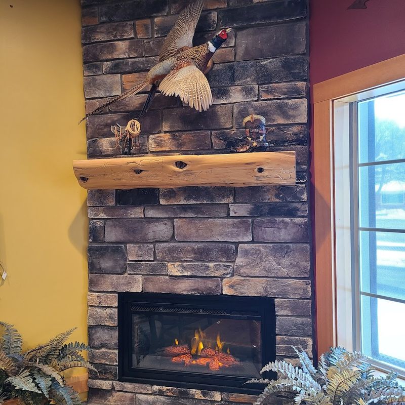 This western-themed coffee house in Indiana features a log cabin ...