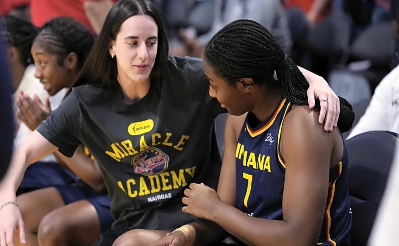 WNBA moment: Caitlin Clark and Aliyah Boston viral hug signals Fevers ...