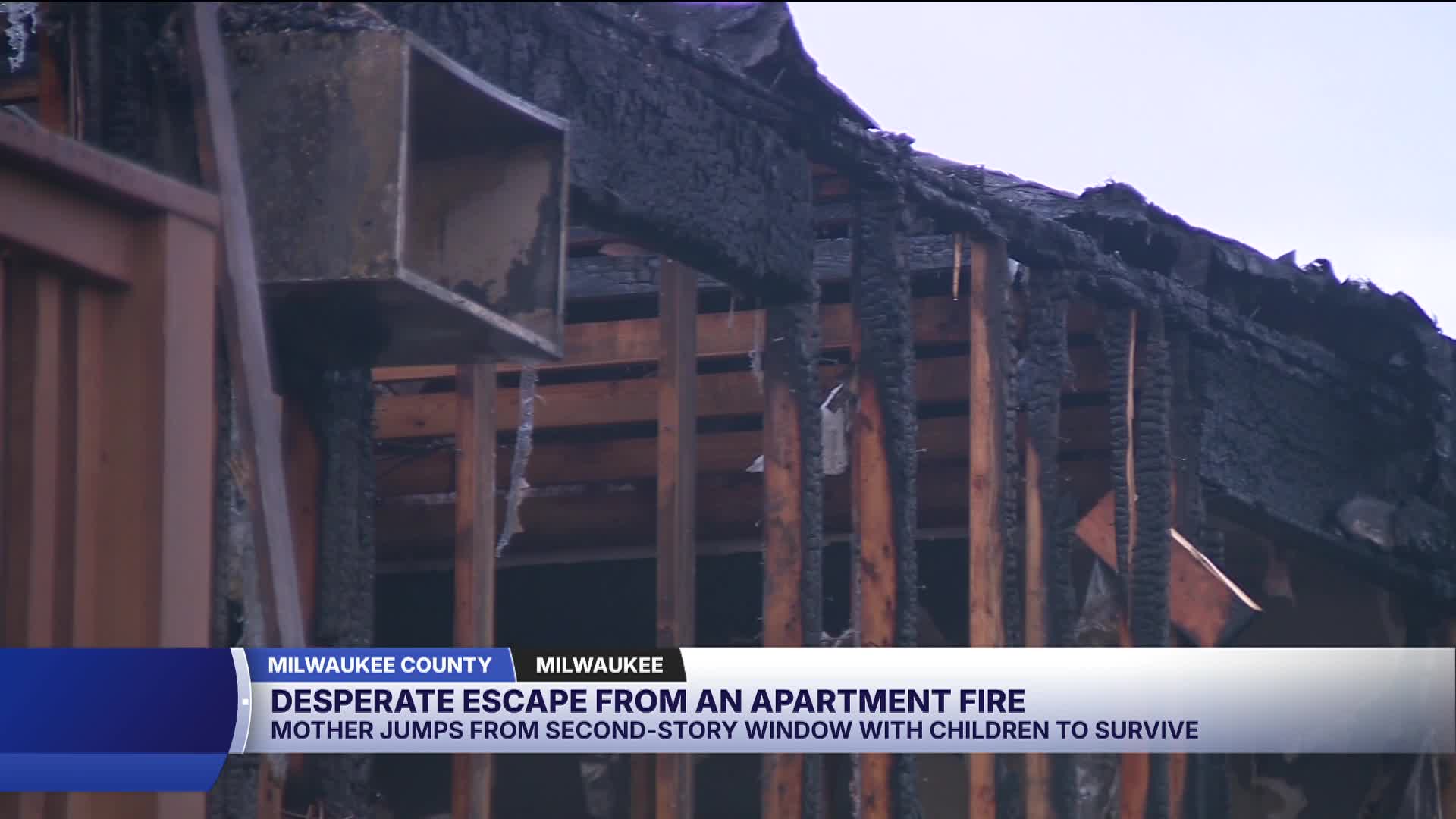 Milwaukee mother jumps from second story of burning building with her ...