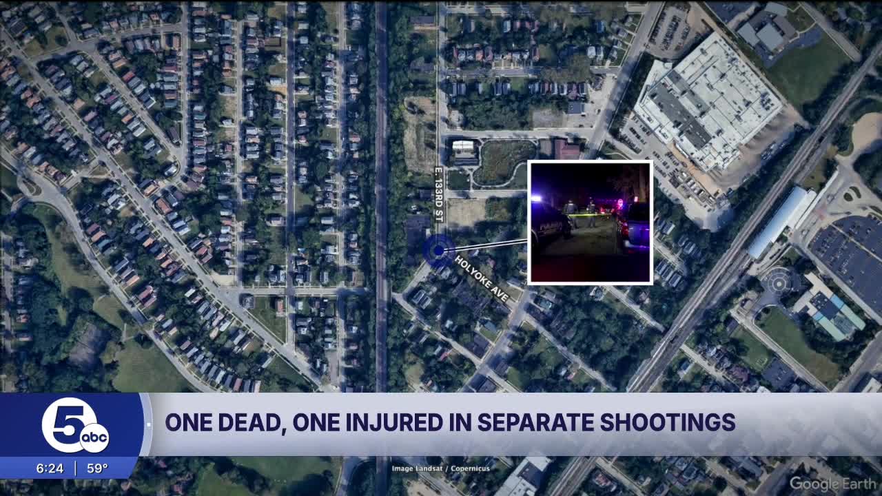 1 dead, 1 in critical condition after 2 shootings in East Cleveland