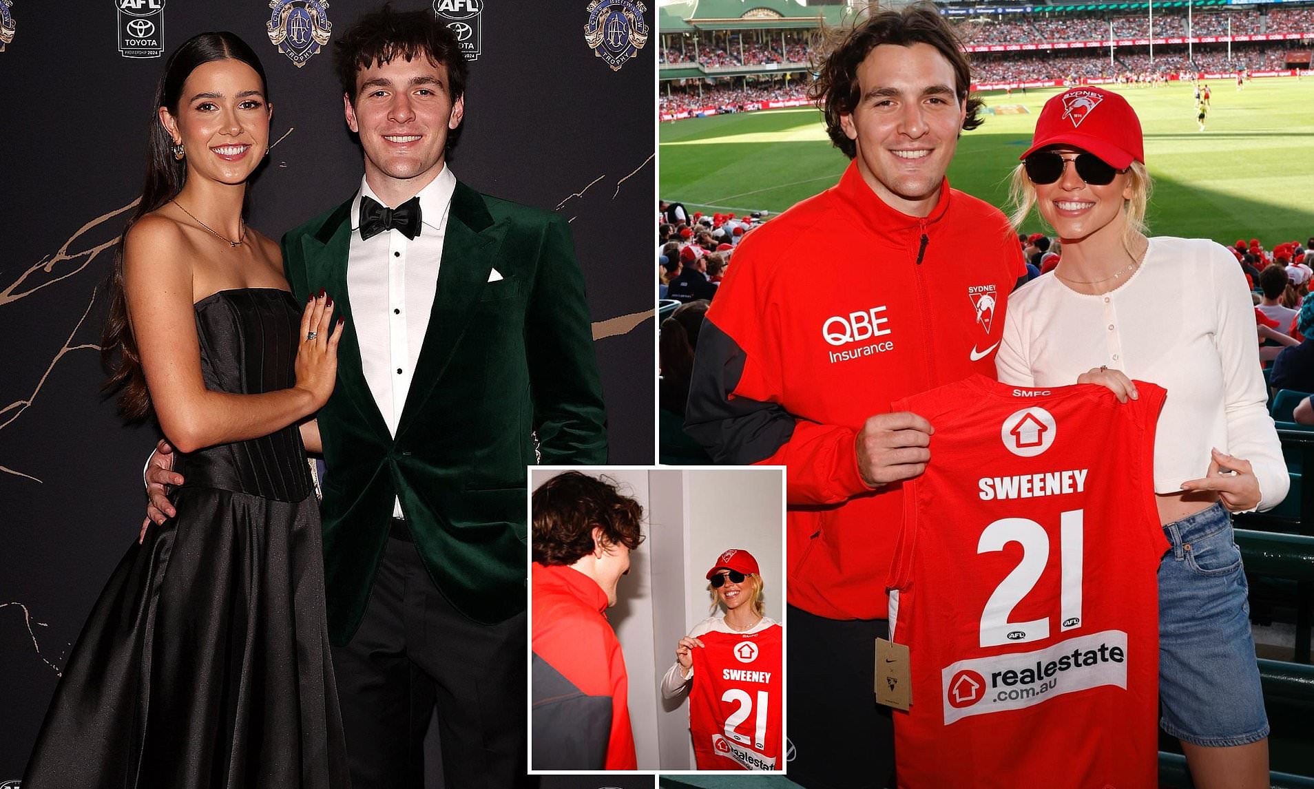 Swans star reveals girlfriend's fury after Sydney Sweeney meeting - as ...