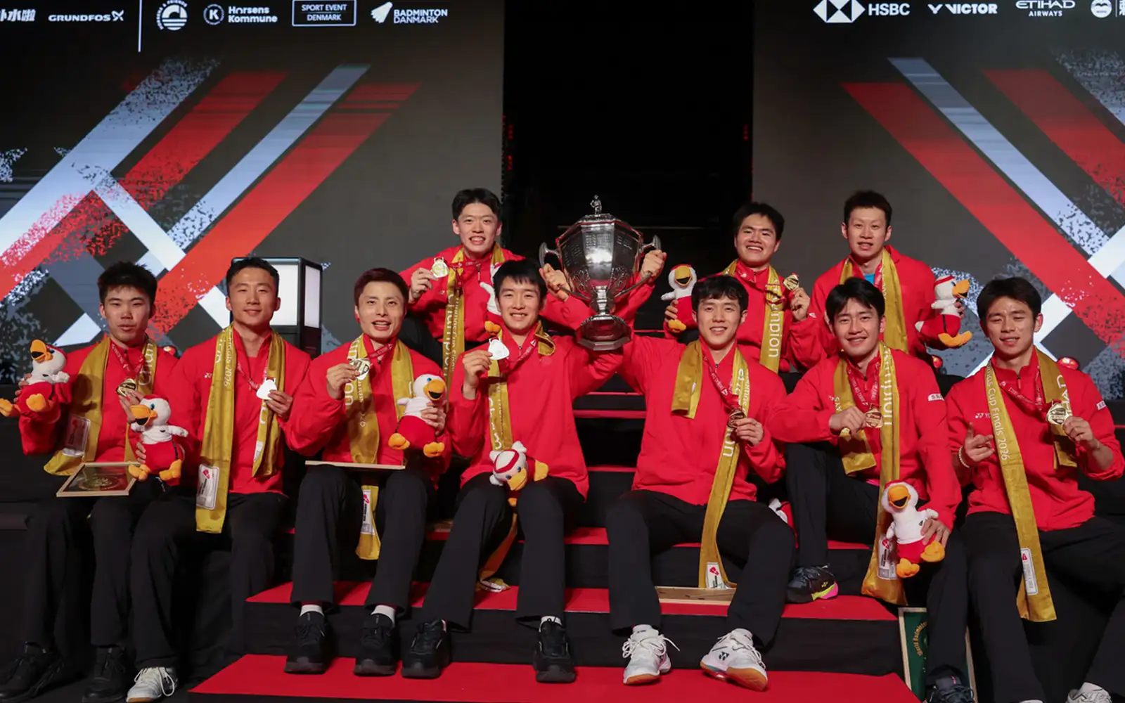 China win 12th Thomas Cup title after beating France