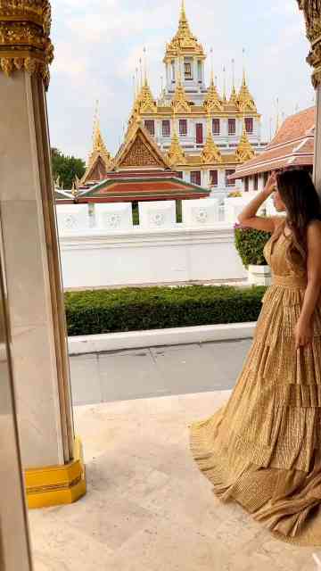 Thai royalty energy in a dreamy evening dress | Watch