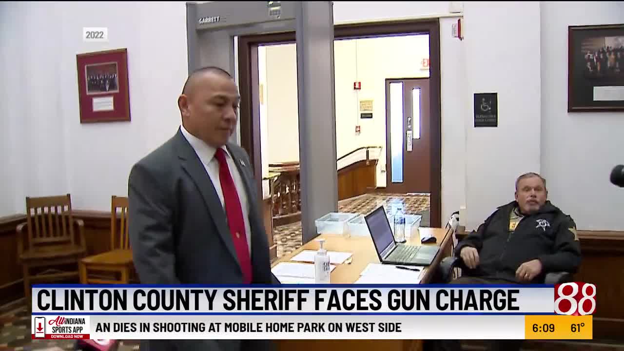 Clinton County, Indiana, sheriff faces gun charge in Hamilton County