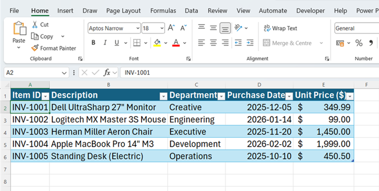 How to turn images and screenshots into Excel data