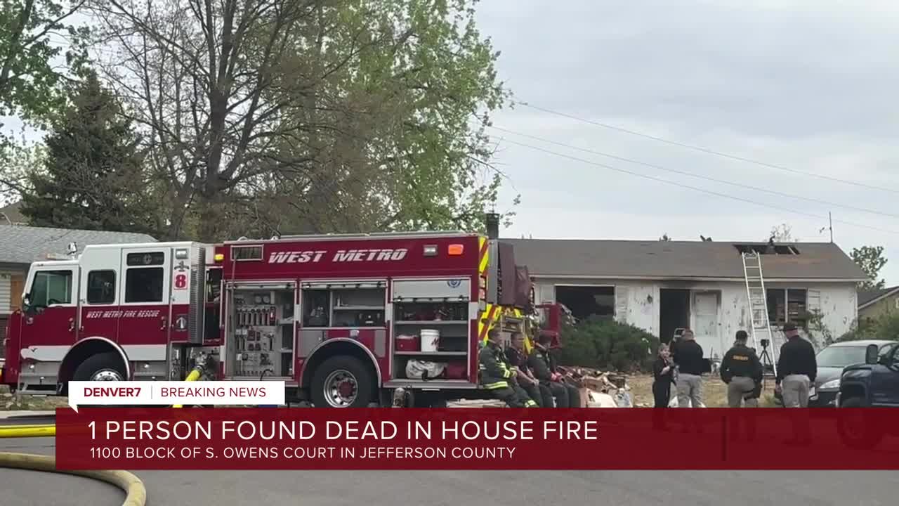 One person found dead after Jefferson County house fire, officials say